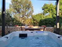 Vue sur la forêt quand on est dans le jacuzzi © Chante-Cévennes